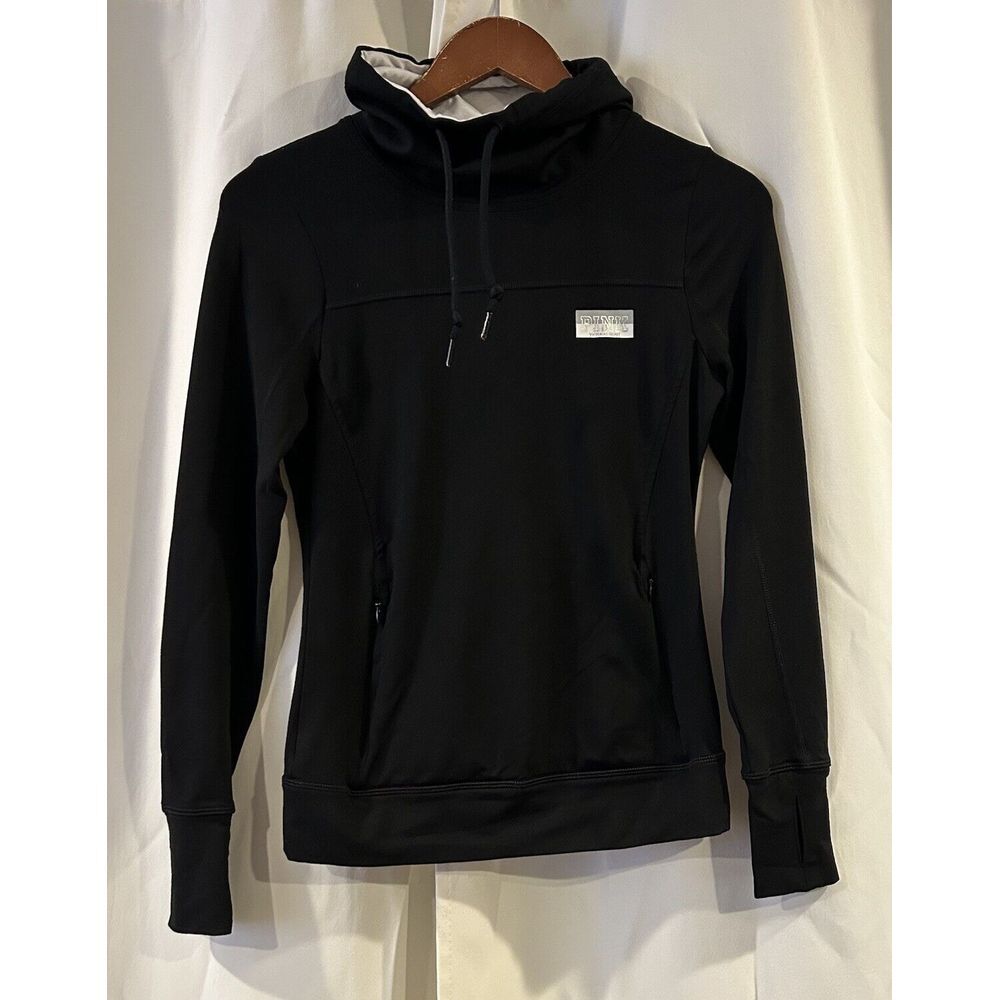 Victoria's Secret High Cowl Neck‎ Ultimate Pullover XS Black White